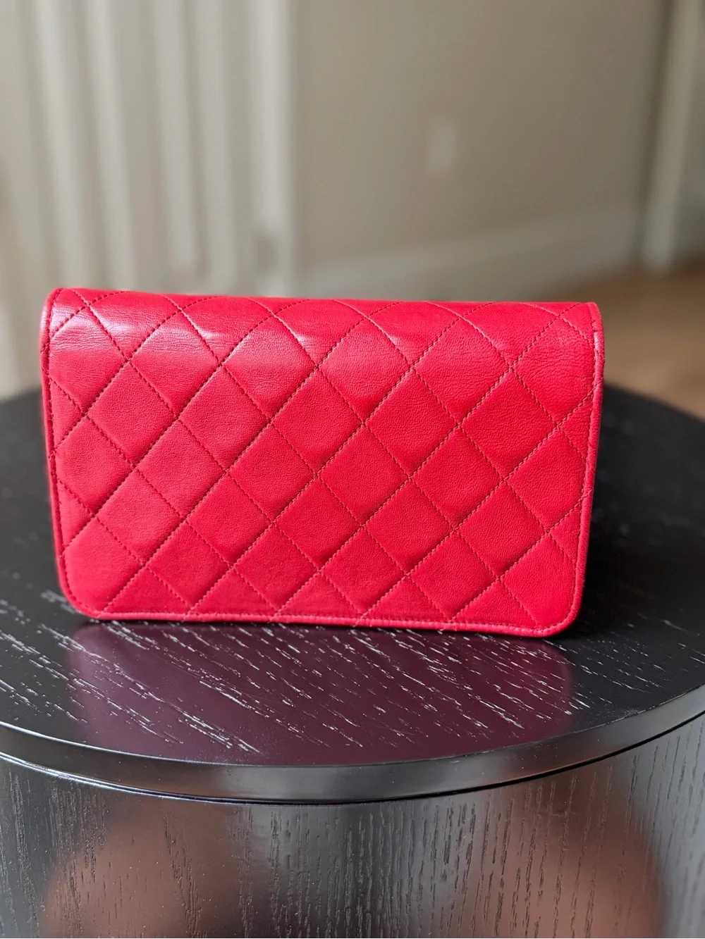 Chanel lambskin mini red full flap ❤️ - authentic